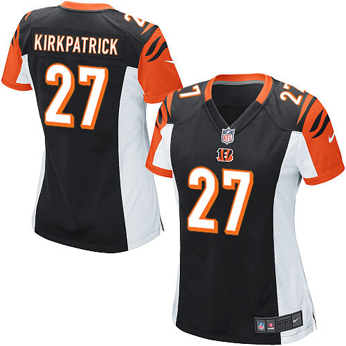 Nike North Cincinatti Bengals 27 Dre Kirkpatrick Women's Black Game NFL Jerseys